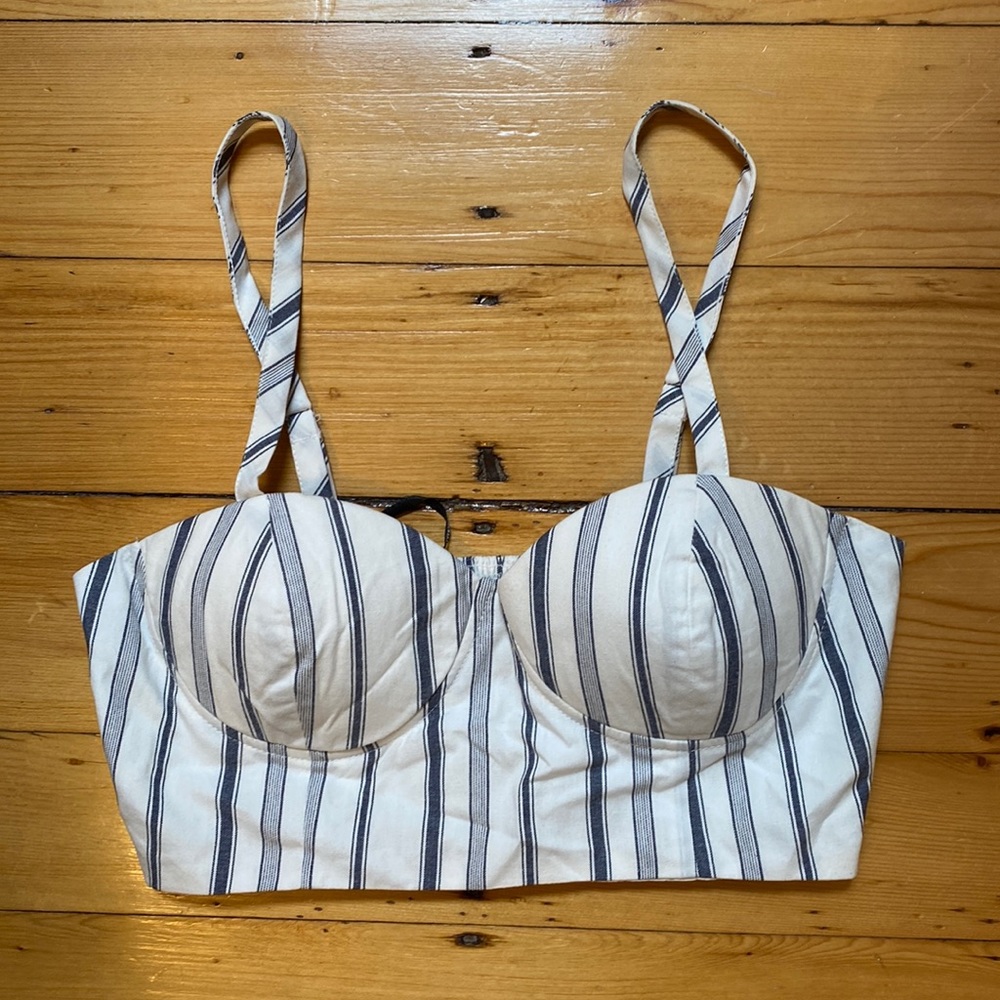 Striped crop top